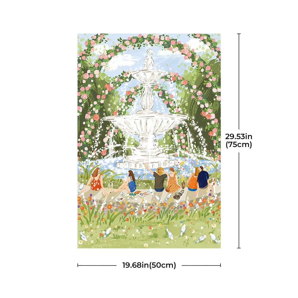 Afternoon Fountain 1000 Piece Jigsaw Puzzle