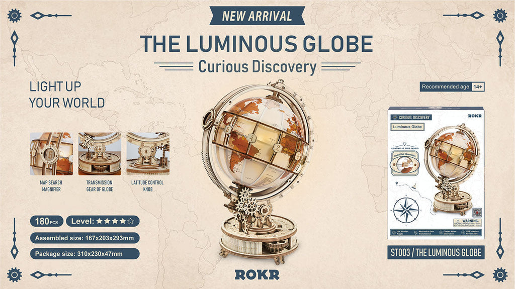Robotime-ROKR Luminous Globe ST003
