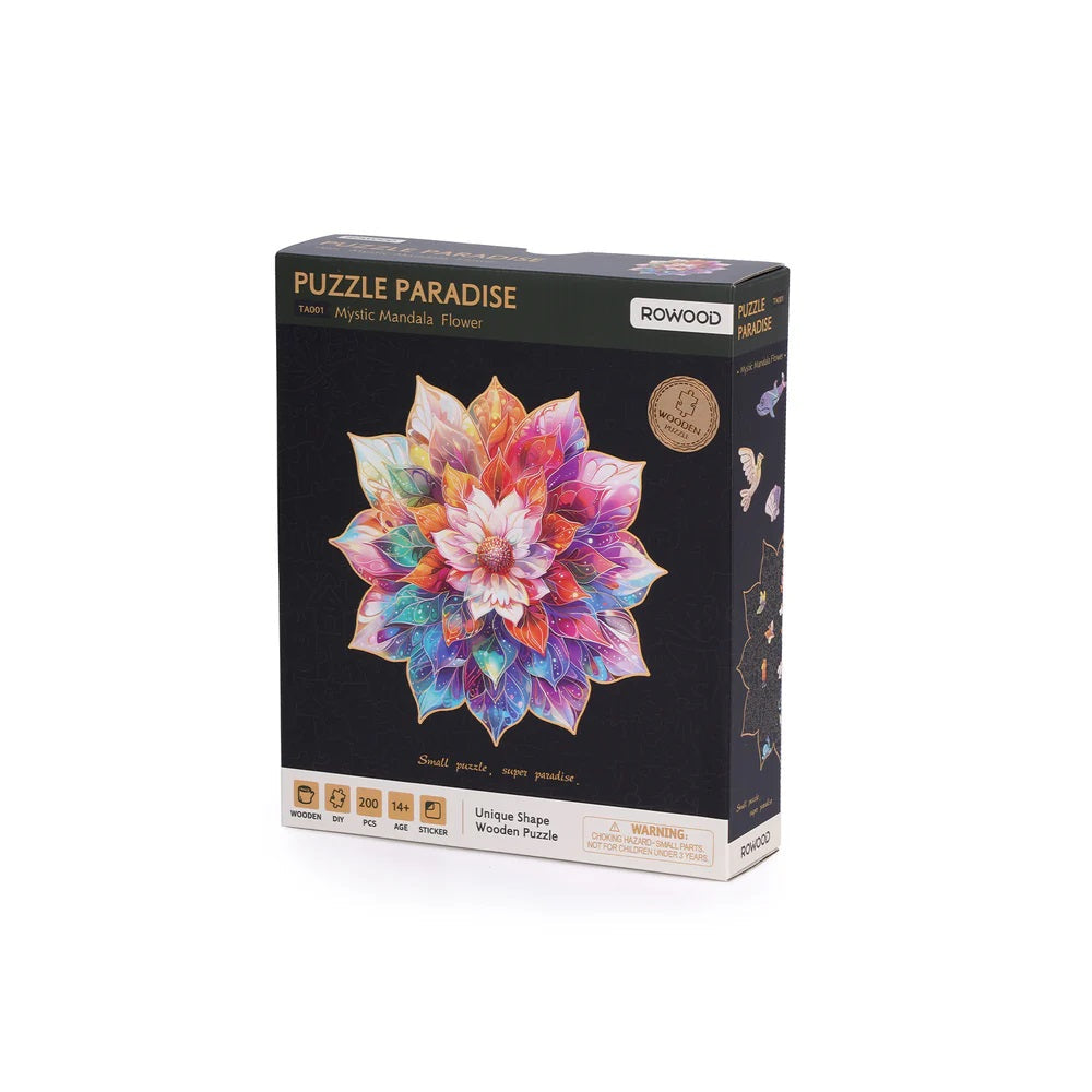 Rowood - Mystic Mandala Flower Wooden Jigsaw Puzzle