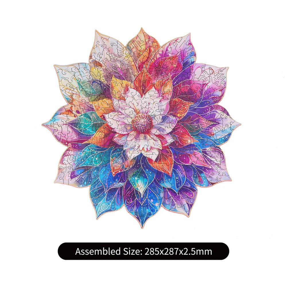 Rowood - Mystic Mandala Flower Wooden Jigsaw Puzzle