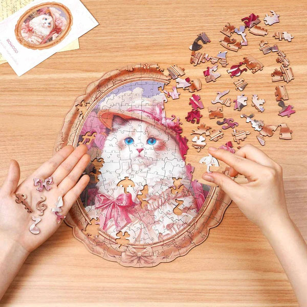 Rowood - Springtime Kitty 200-Piece Wooden Jigsaw Puzzle