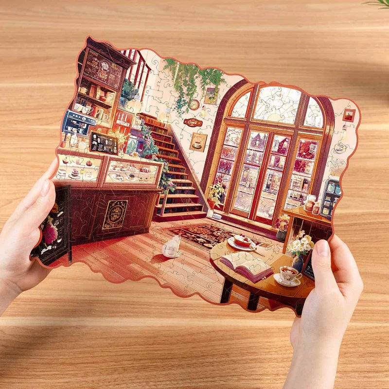 Rowood - Cozy Winter Cafe 200-Piece Wooden Jigsaw Puzzle