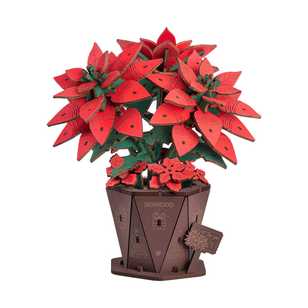 Rowood - Poinsetta Wood Bloom Craft