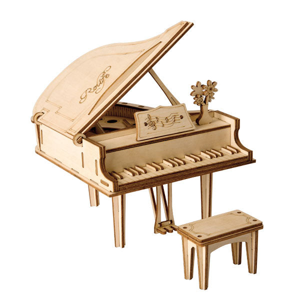 Robotime - Classic 3D Wood Puzzles; Grand Piano