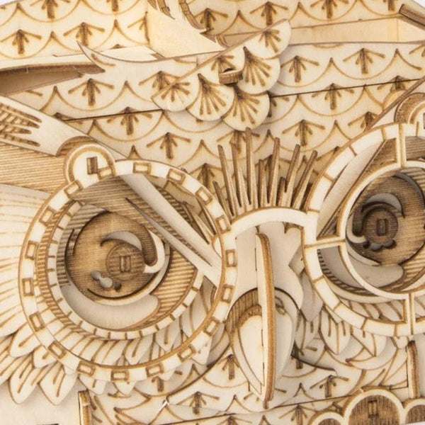 Robotime - Classic 3D Wood Puzzles; Owl Storage Box