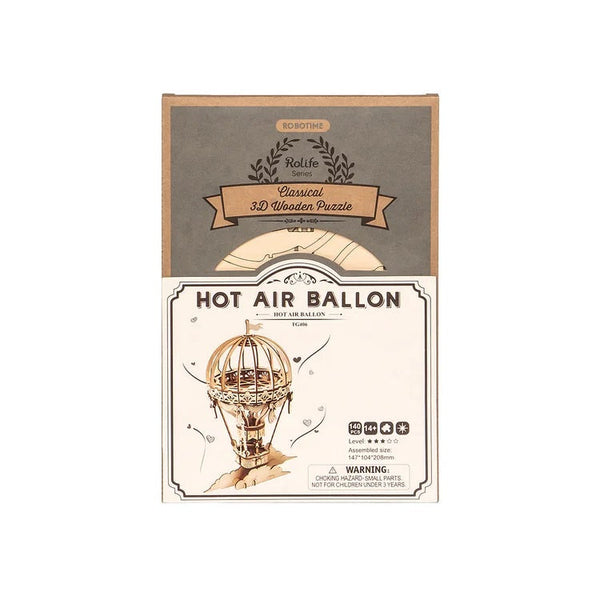 Robotime - Classic 3D Wood Puzzles; Hot Air Balloon