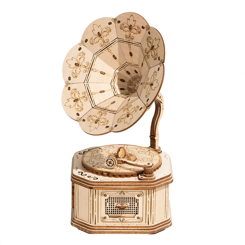 Robotime - Classic 3D Wood Puzzles; Gramophone