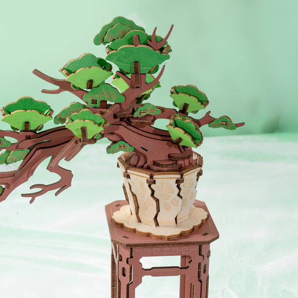 Robotime - Evergreen Pine Bonsai DIY Wooden 3D Puzzle