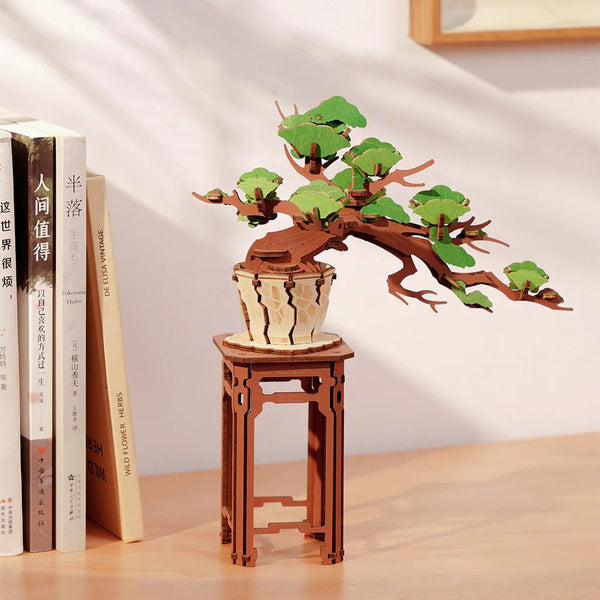 Robotime - Evergreen Pine Bonsai DIY Wooden 3D Puzzle
