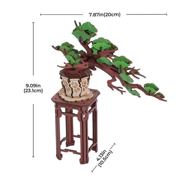 Robotime - Evergreen Pine Bonsai DIY Wooden 3D Puzzle