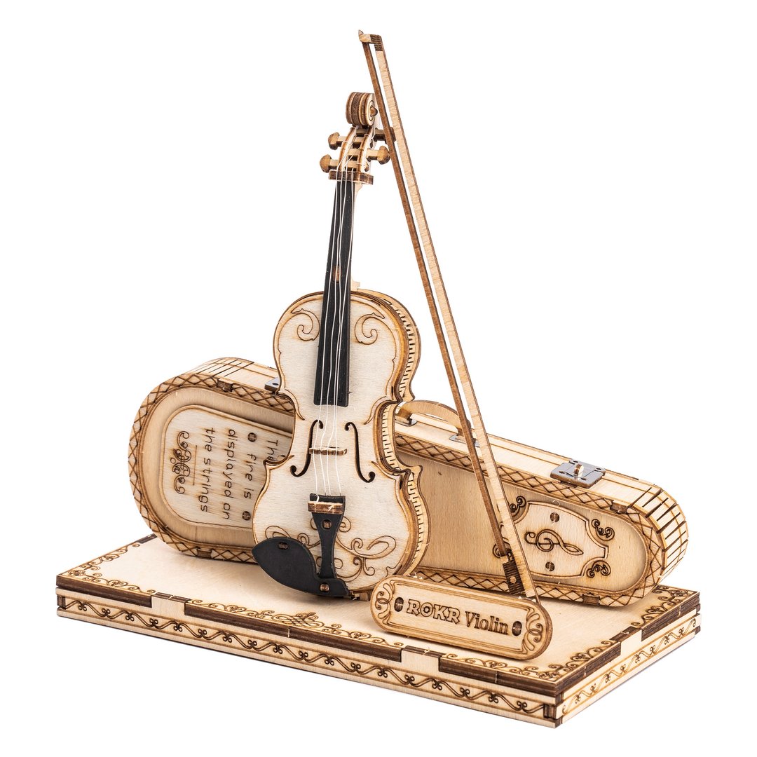 Robotime-ROKR Violin Capriccio 3D wooden puzzle