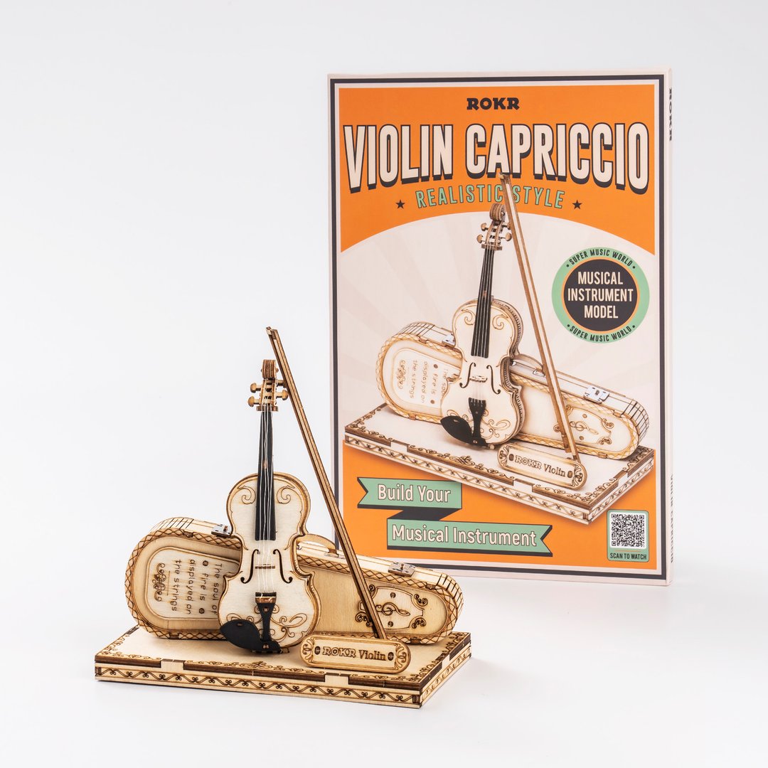 Robotime-ROKR Violin Capriccio 3D wooden puzzle
