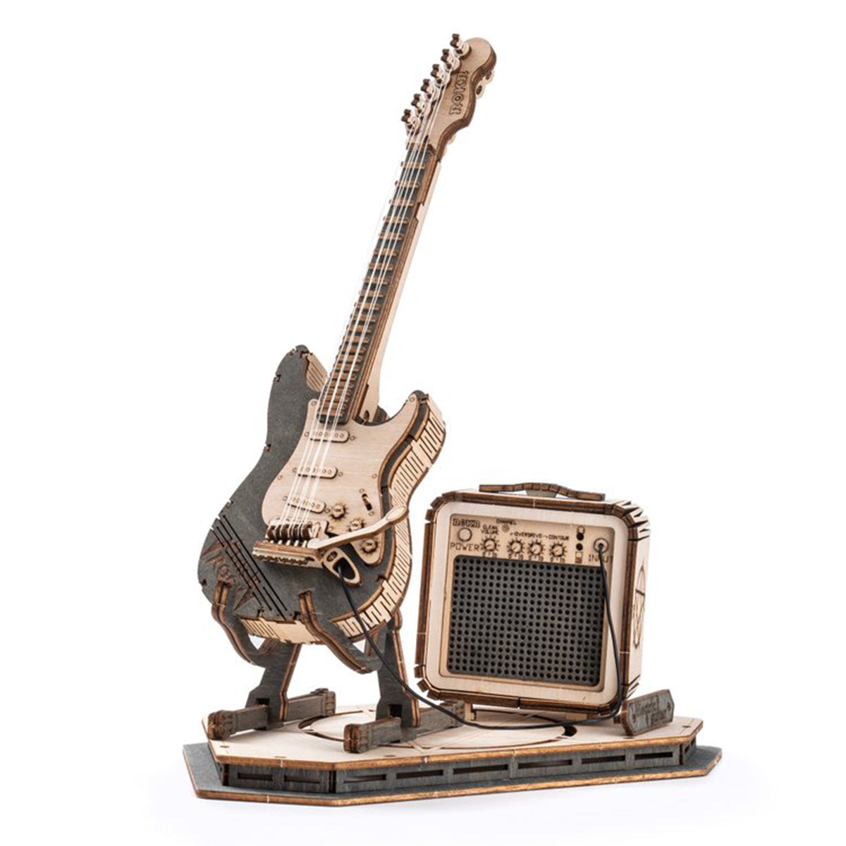 Robotime-ROKR Electric Guitar Model 3D wooden puzzle TG605K