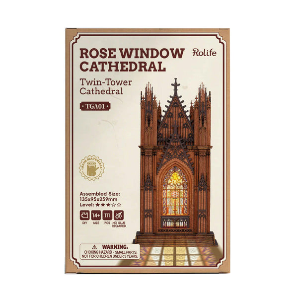 Rose Window Twin Tower Cathedral