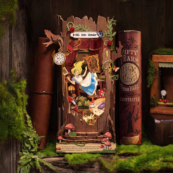 Alice Adventure DIY Book Nook Shelf Insert Kit
