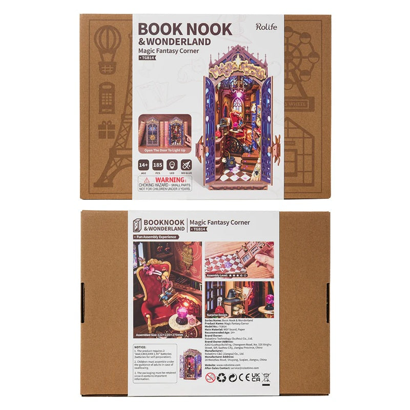 Rolife Magic Fantasy Corner DIY Book Nook Shelf Insert
