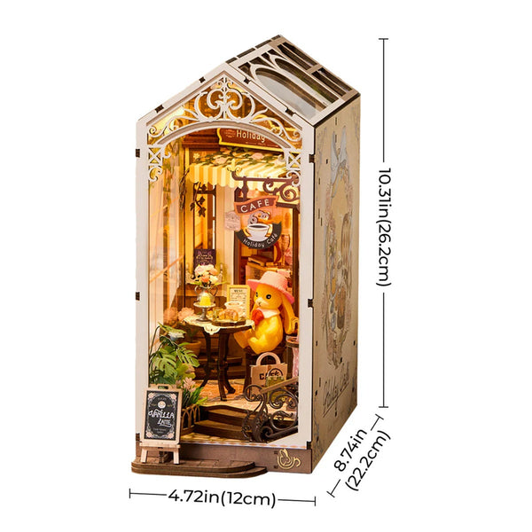 Holiday Cafe DIY Book Nook Shelf Insert