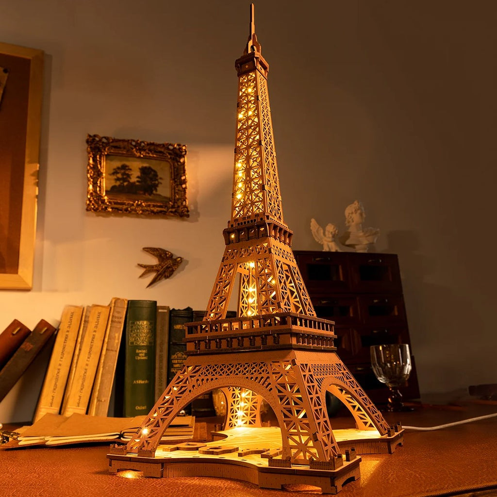 Robotime - Night of the Eiffel Tower 3D Wooden Puzzle