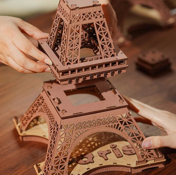Robotime - Night of the Eiffel Tower 3D Wooden Puzzle