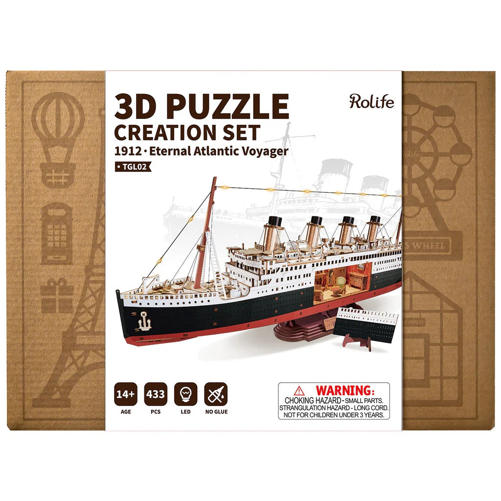 Rolife - 1912·Eternal Atlantic Voyager 3D Wooden Puzzle TGL02
