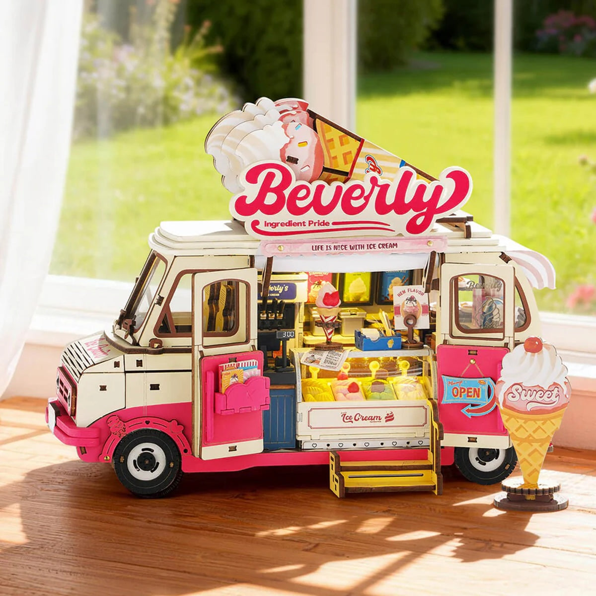 Beverly's Ice Cream Truck 3D Wood Puzzle