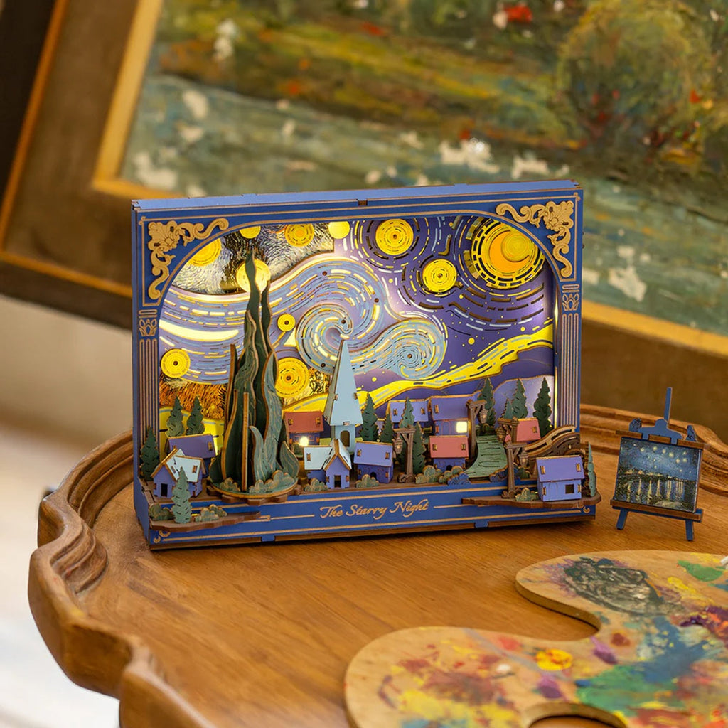 The Starry Night Wall Art 3D Wooden Puzzle