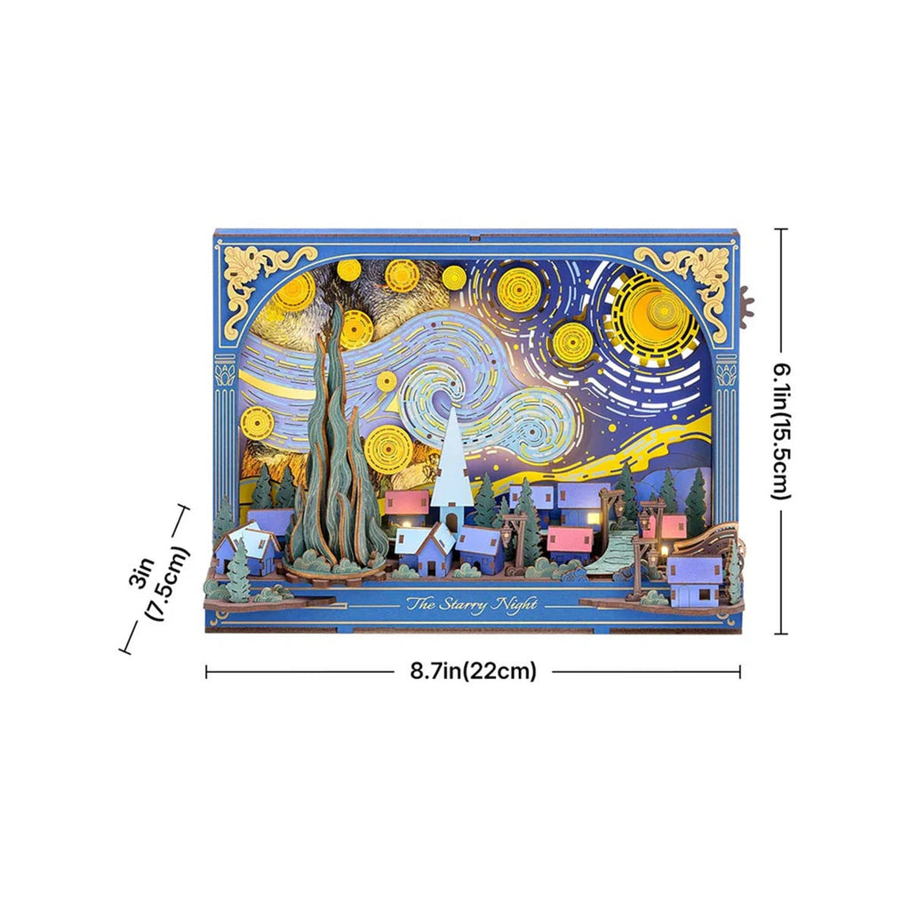The Starry Night Wall Art 3D Wooden Puzzle