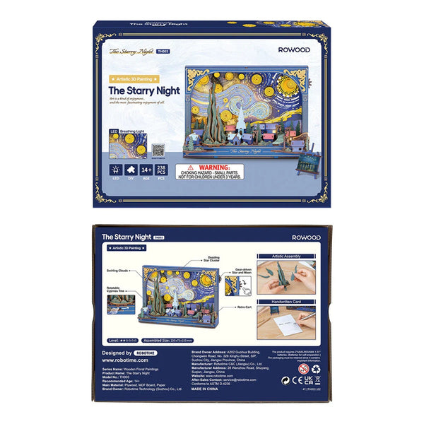 The Starry Night Wall Art 3D Wooden Puzzle