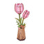 Rowood - Pink Tulip DIY Flower 3D Wooden Puzzle TW082