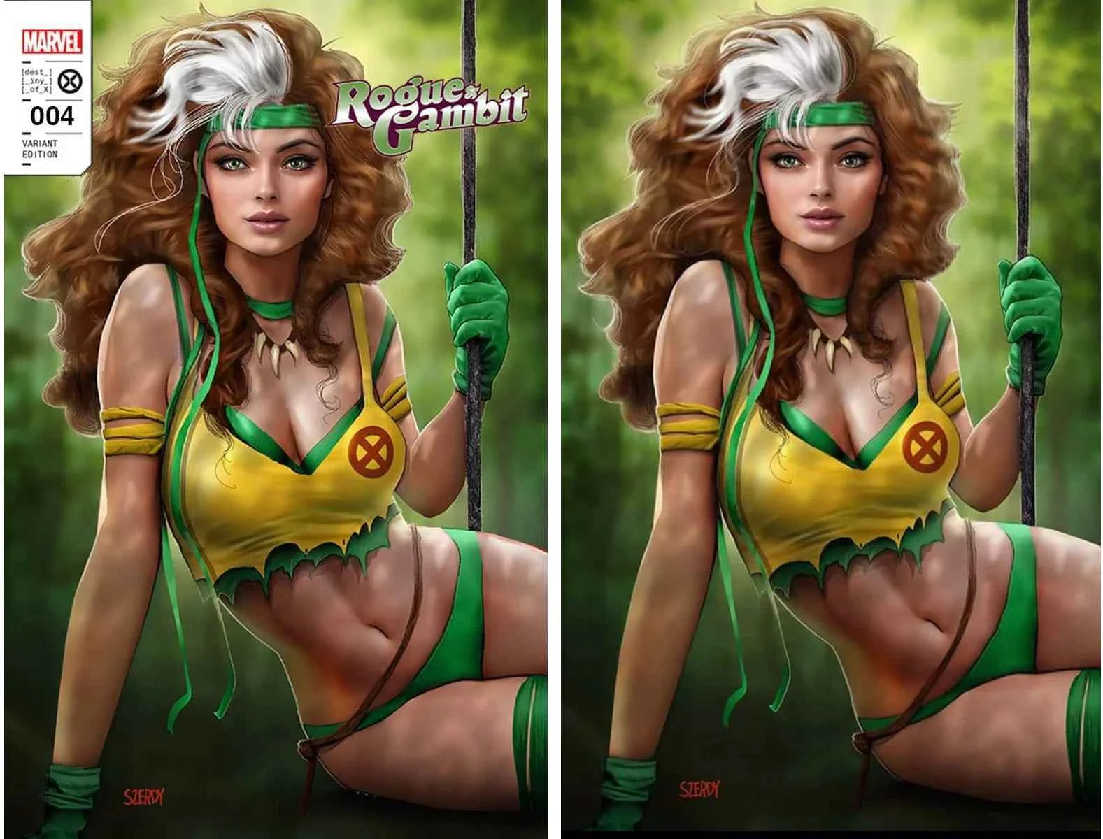 ROGUE & GAMBIT #4 (NATHAN SZERDY EXCLUSIVE TRADE/VIRGIN VARIANT SET)(2023) Main image