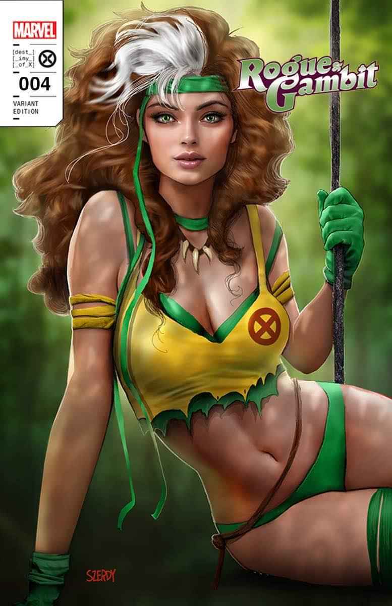 ROGUE & GAMBIT #4 (NATHAN SZERDY EXCLUSIVE VARIANT)(2023) COMIC BOOK ~ Marvel Comics Main image