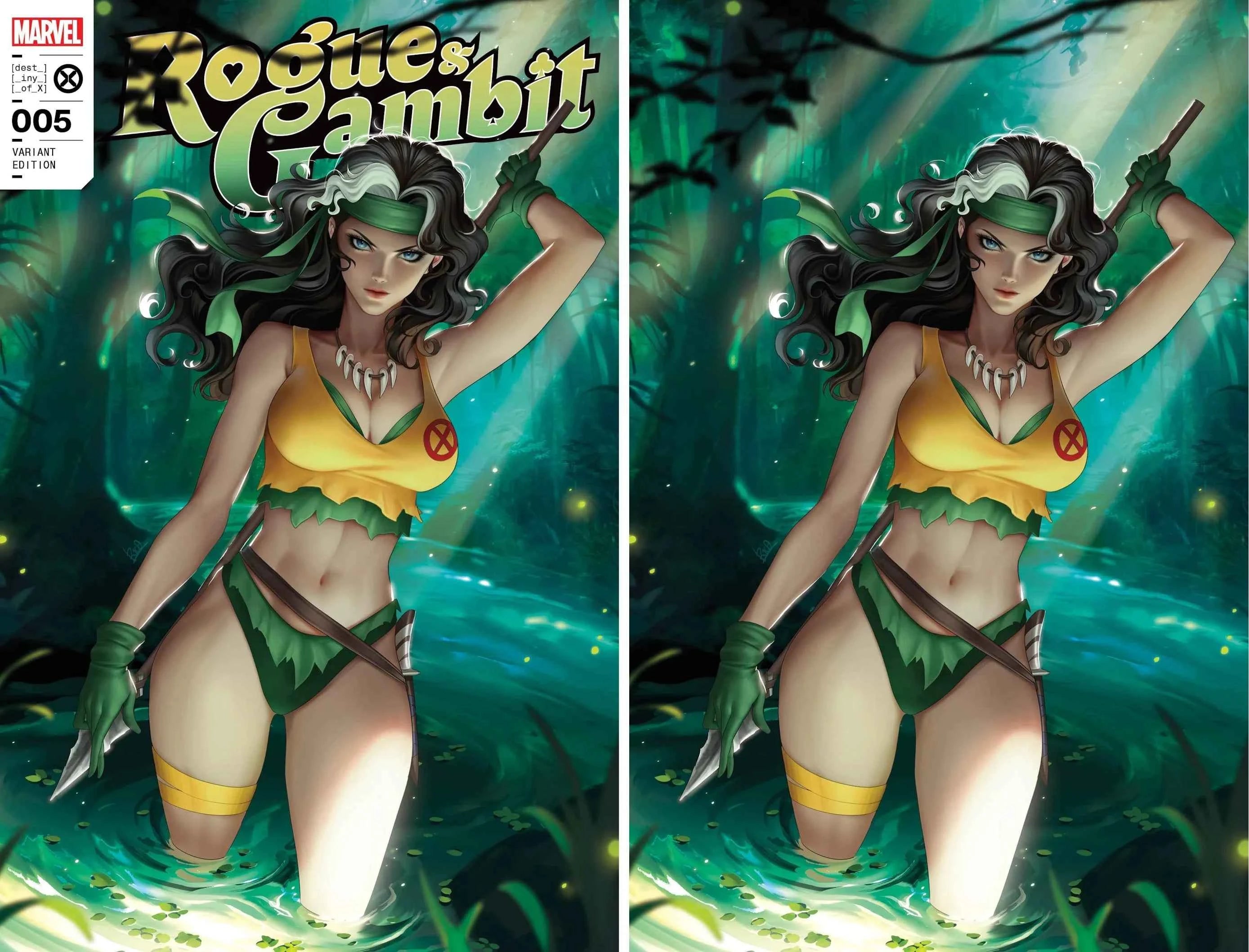 ROGUE & GAMBIT #5 (R1C0 EXCLUSIVE TRADE/VIRGIN VARIANT SET) ~ Marvel Comics Main image