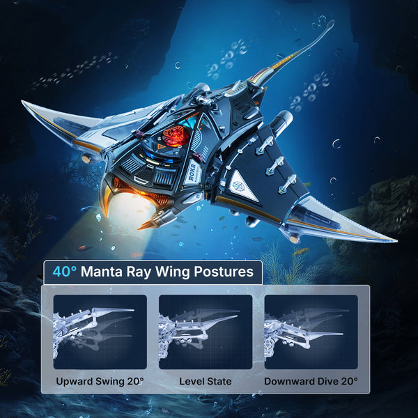 ROKR-Robotime - Manta Ray Mechanical 3D Puzzle Kit