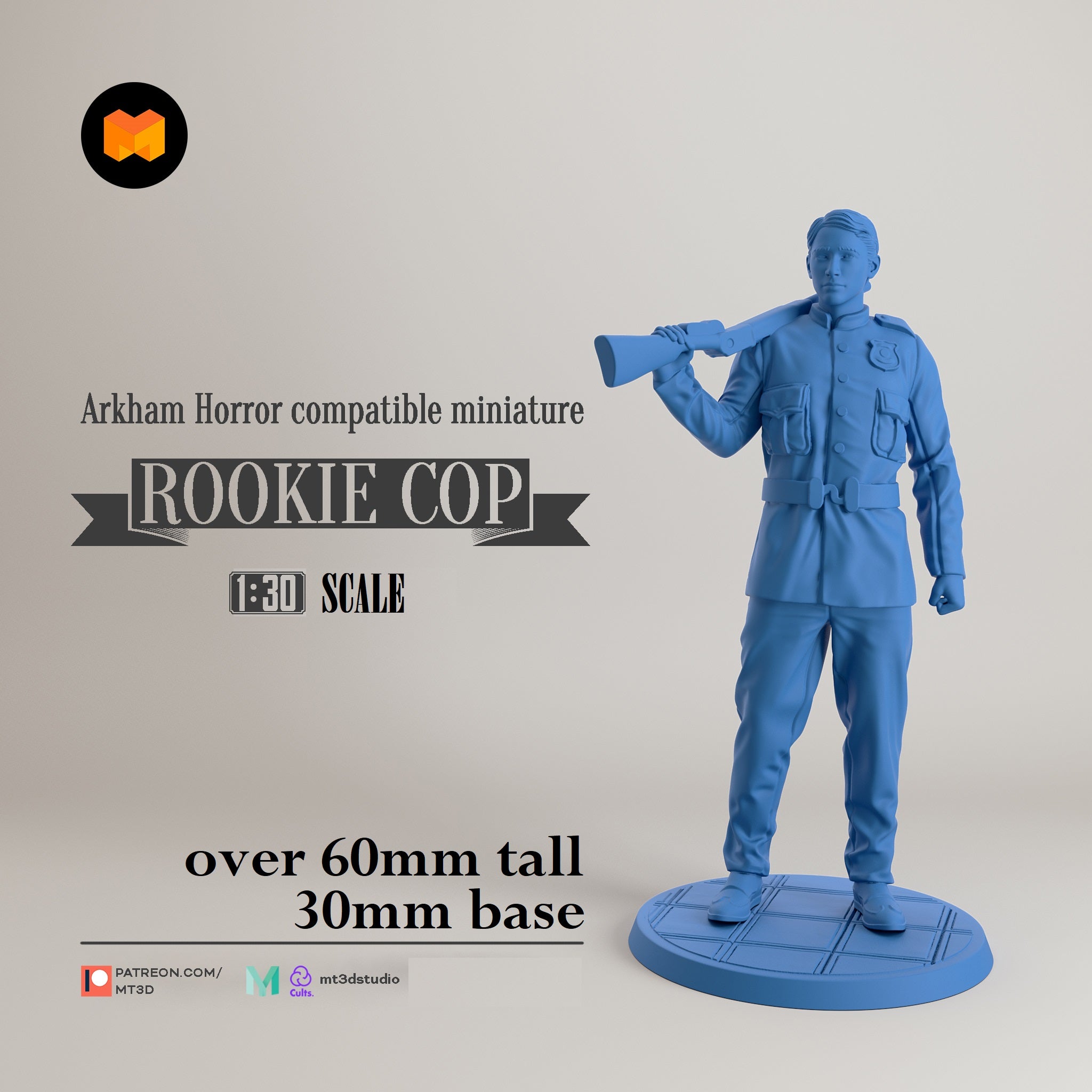 Arkham Compatible Investigator: The Rookie Cop (Tommy Muldoon) Main image