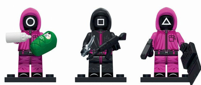 Squid Game Custom Minifig Set S3S2 (3 Figures) - Collectors World Toys Hover Image