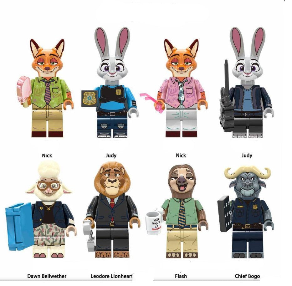 Zootopia Minifigure Set of 8 Main image