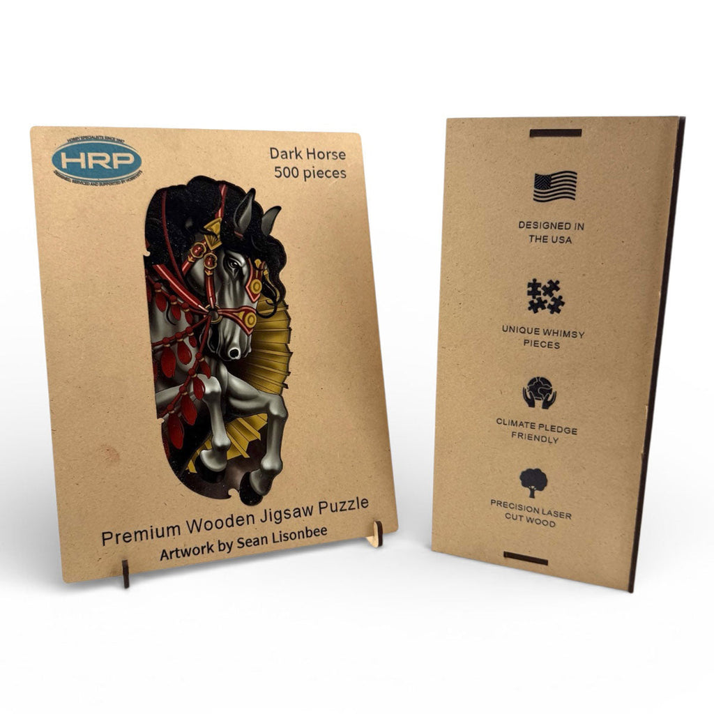 Dark Horse Wooden Jigsaw Puzzle, 500 pcs