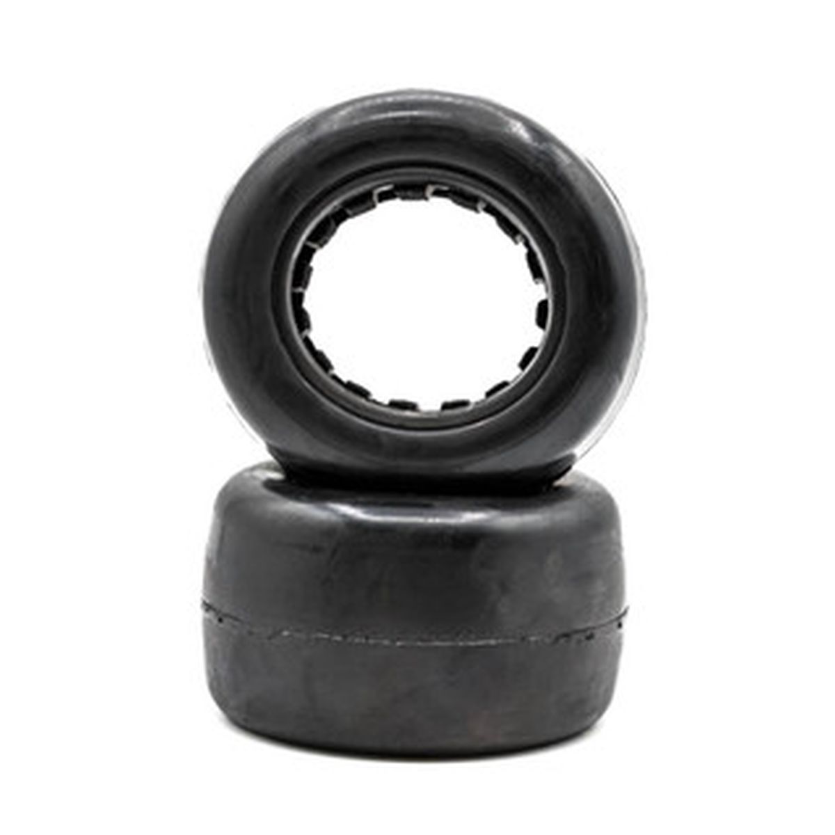 Slick - 1/10 Stadium Truck Tires w/ Inserts (1 Pair) Clay