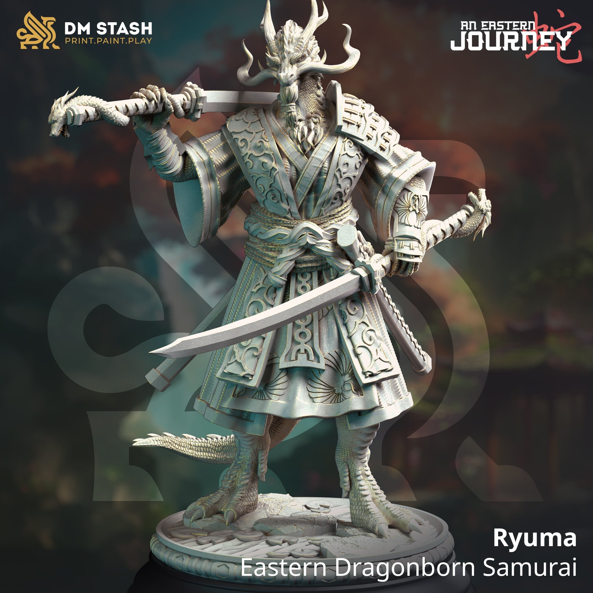 Ryuma, Eastern Dragonborn Samurai Main image