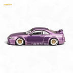 Inno64 NISSAN SKYLINE GT-R (R33) "PANDEM ROCKET BUNNY" Purple 1:64