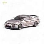 Inno64 NISSAN SKYLINE GR-R (R33) "Tuned by Mine's" Silver 1:64