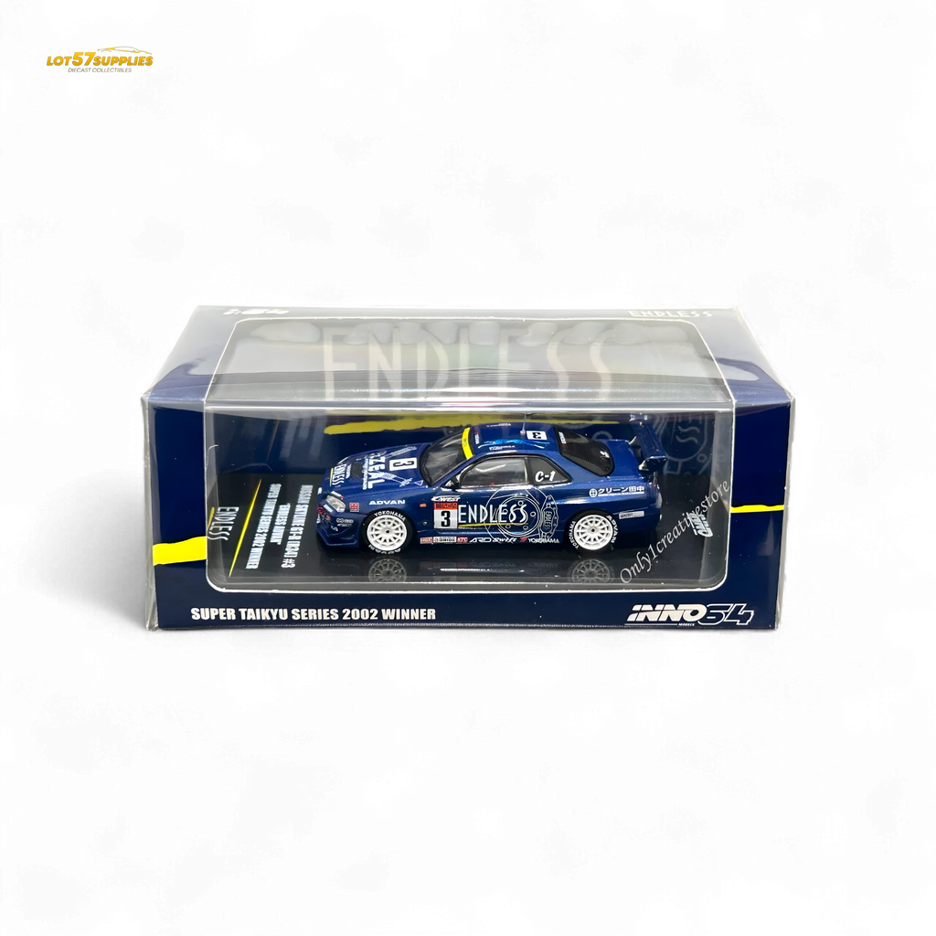 Inno64 NISSAN SKYLINE GT-R (R34) #3 "ENDLESS ADVAN"  Super Taikyu Series 2002 Winner 1:64 - Collectors World Toys