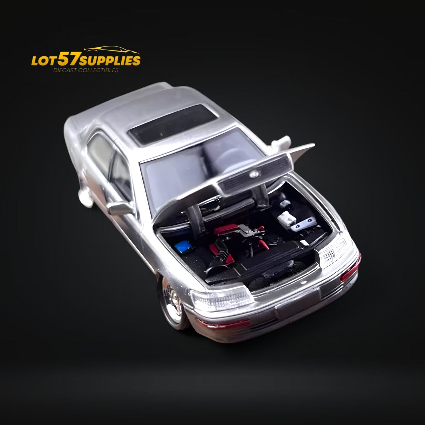 Fine works64 Lexus LS400 - Silver/Gray Double Stanced 1:64