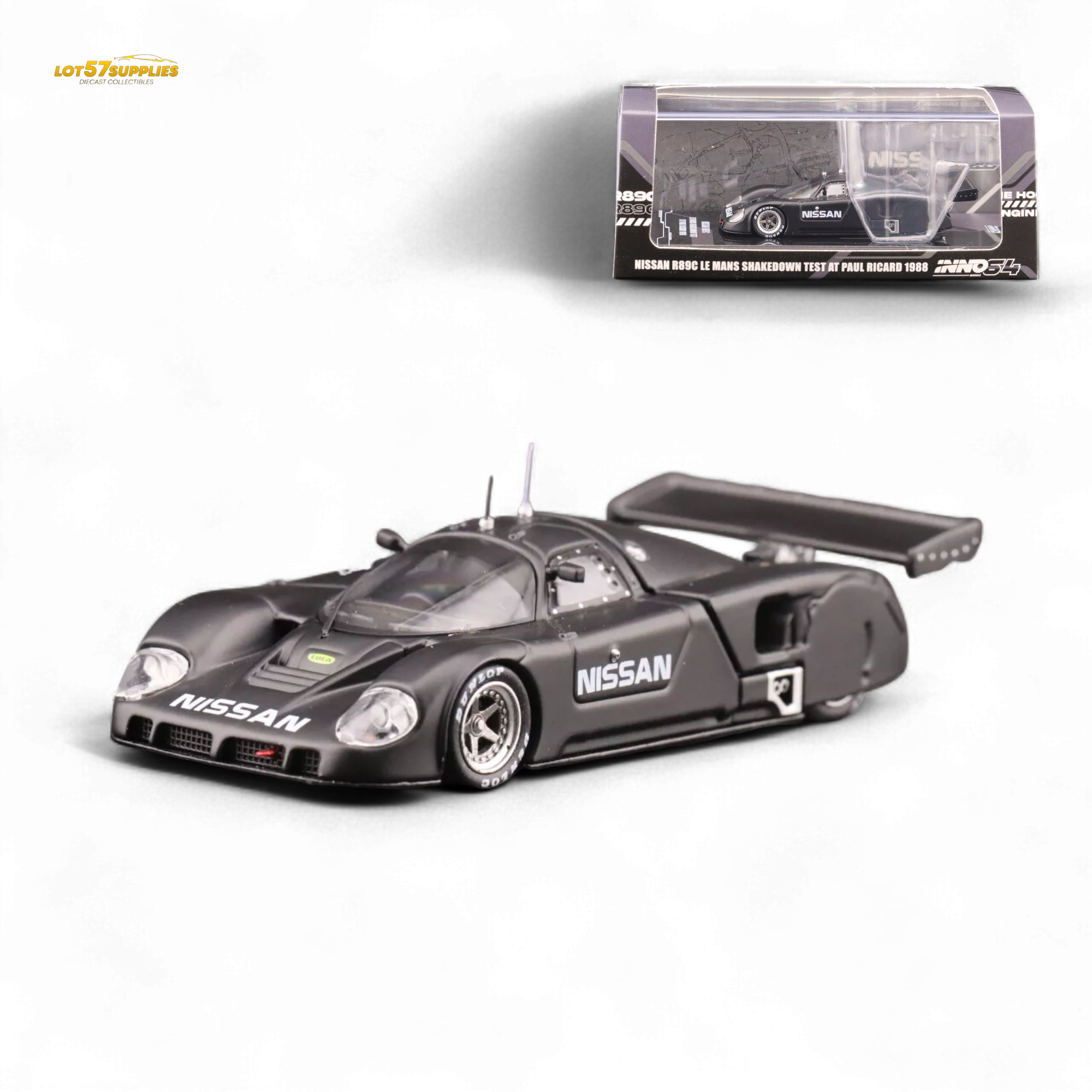Inno64 NISSAN R89C LE MANS SHAKEDOWN TEST AT PAUL RICARD 1988 1:64 Main image