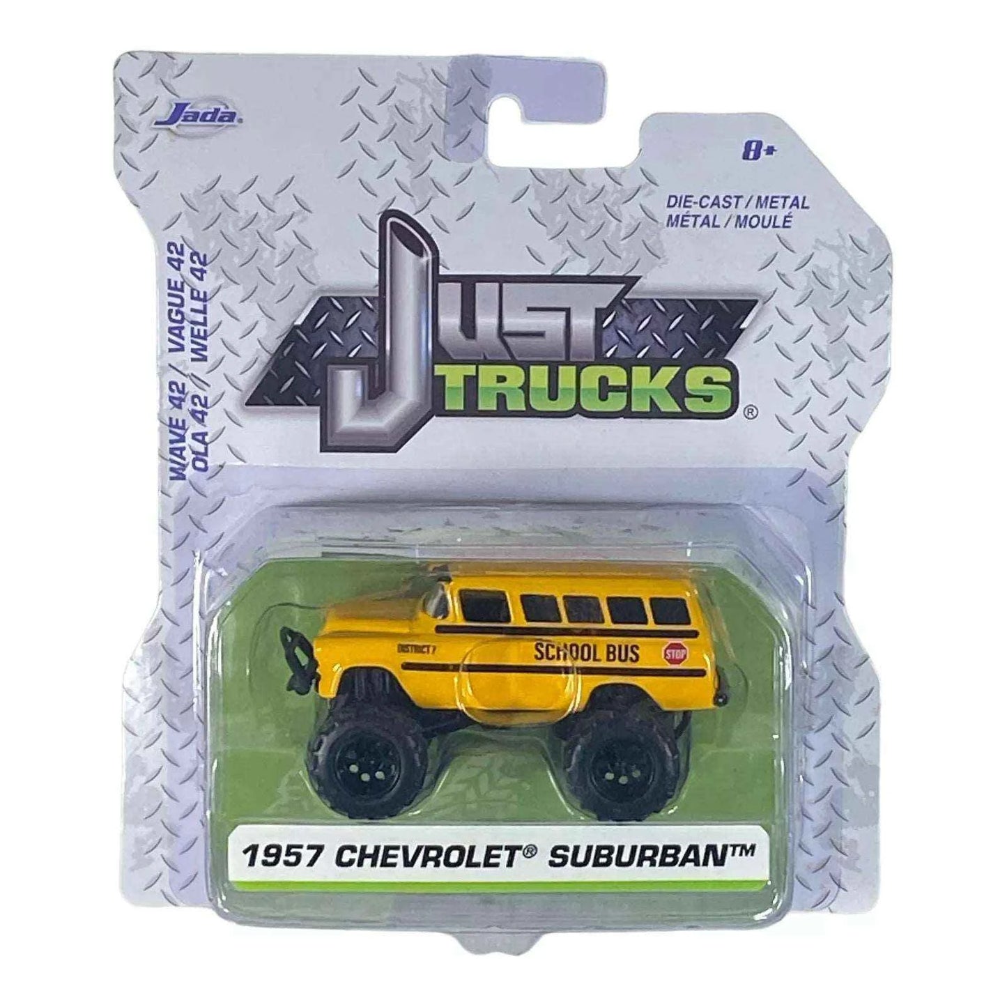 Jada Toys 1957 Chevrolet Suburban School Bus - Just Trucks Series