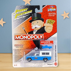 Johnny Lightning 1960 Studebaker with Camper - Monopoly Water Works w/Exclusive Game Token