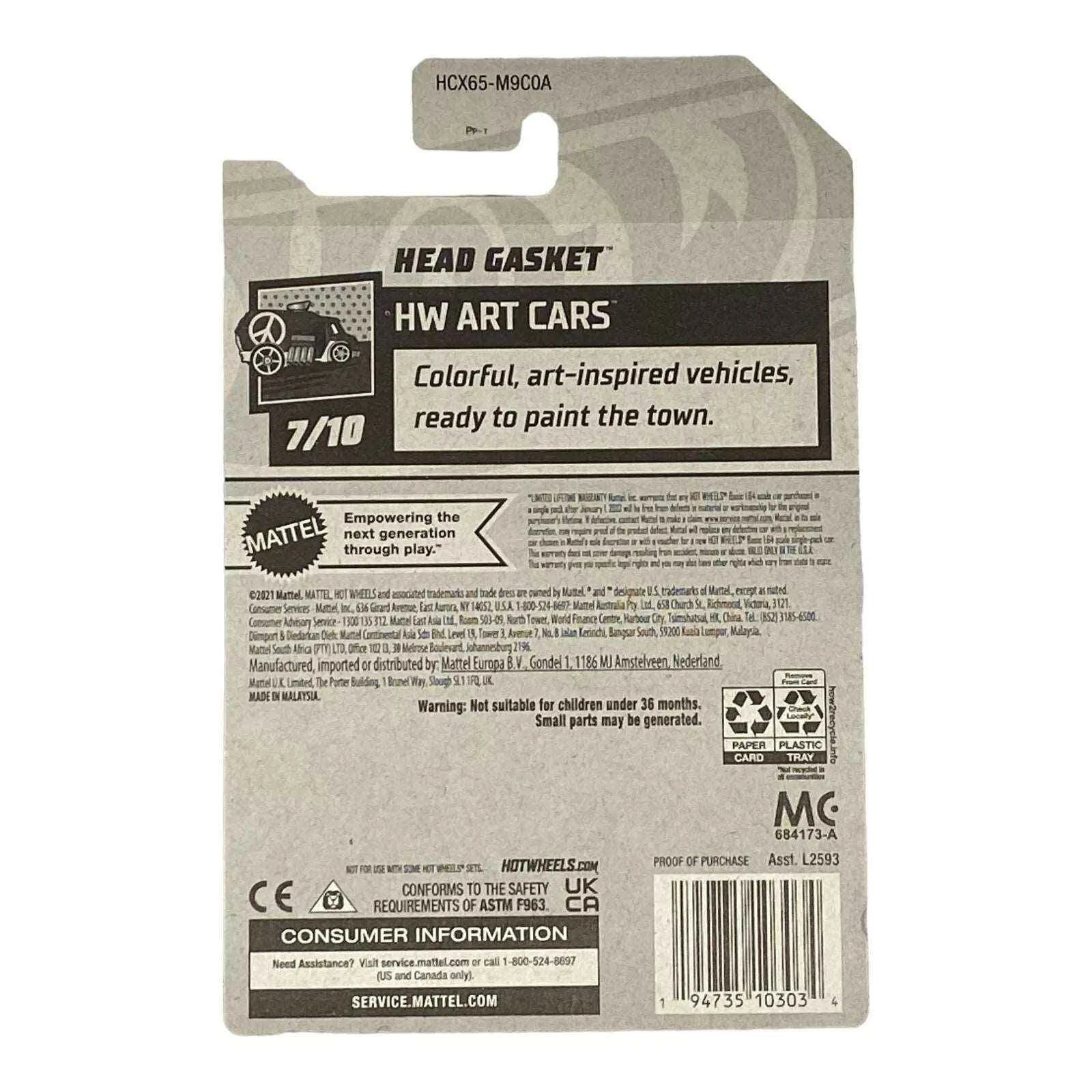 Hot Wheels Head Gasket - Art Cars Series 7/10 -
