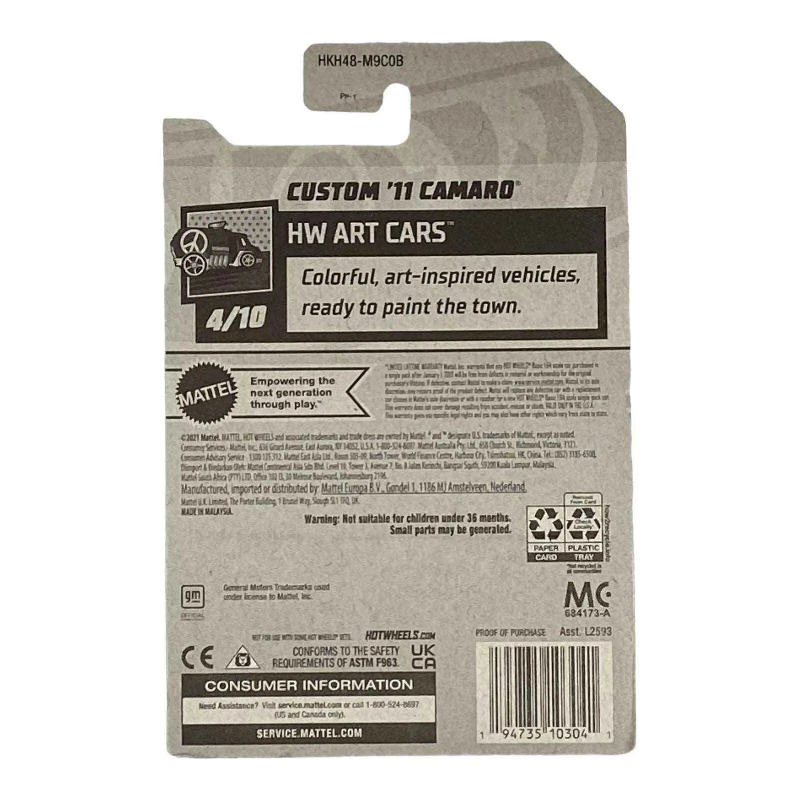 Hot Wheels Custom '11 Camaro - Art Cars Series 4/10