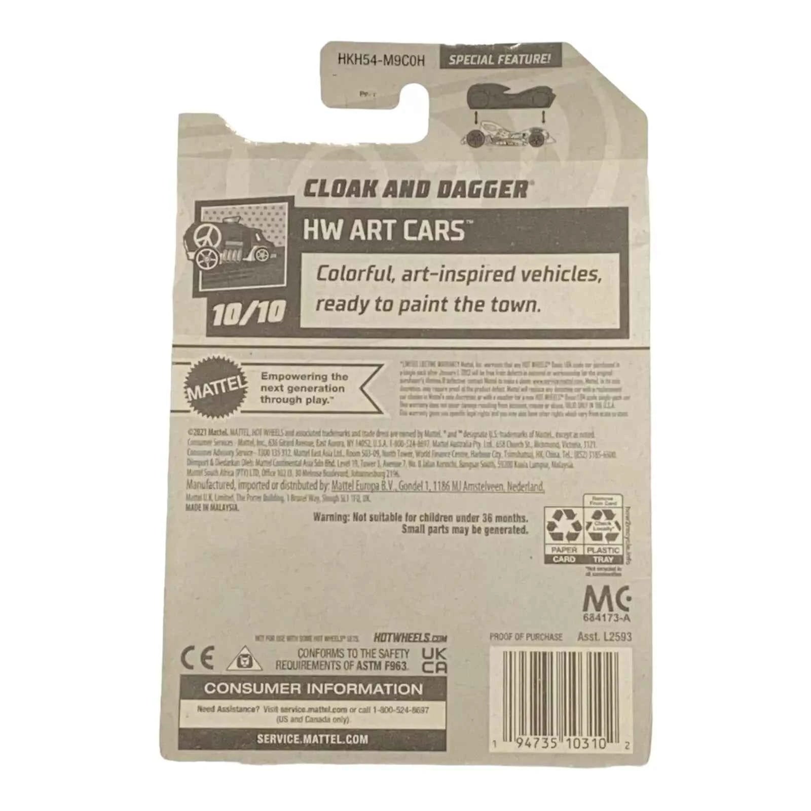 Hot Wheels Cloak and Dagger - Art Cars Series 10/10 -