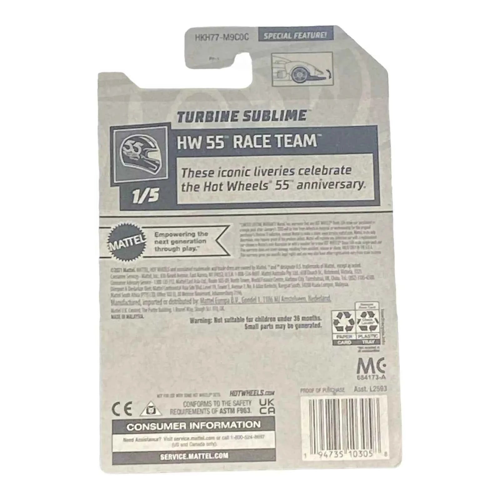 Hot Wheels Turbine Sublime - HW 55 Race Team Series 1/5